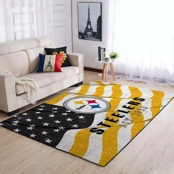 Pittsburgh Steelers Rug Living Room Rug Floor Rug Regtangle Carpet