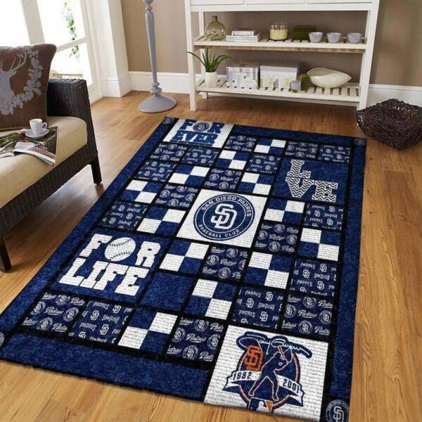 San Diego Padres Rug Living Room Carpet Regtangle Carpet Floor Decor