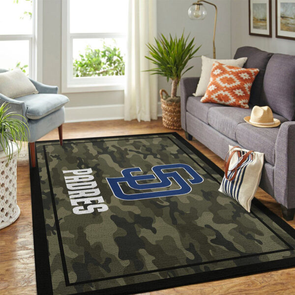 San Diego Padres Rug Living Room Carpet Regtangle Carpet Floor Decor