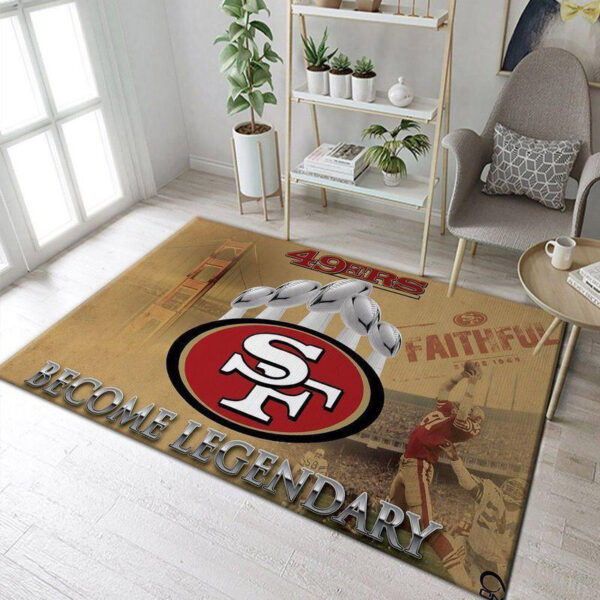 San Francisco 49ers Rug Bathroom Rug Floor Rug Regtangle Carpet
