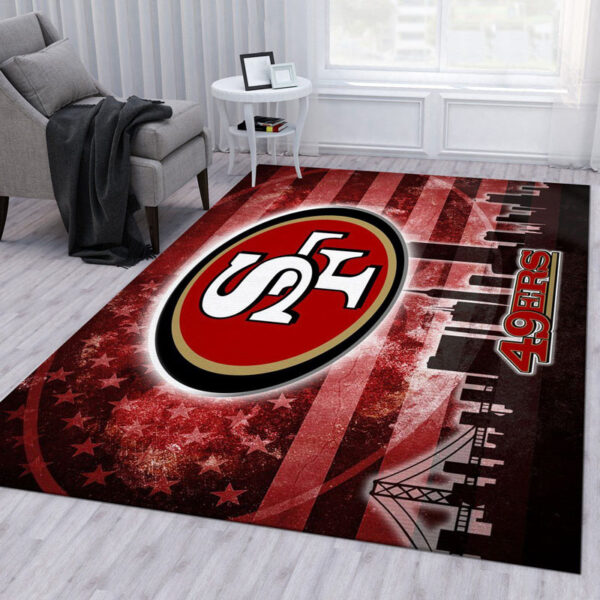San Francisco 49ers Rug Bathroom Rug Floor Rug Regtangle Carpet