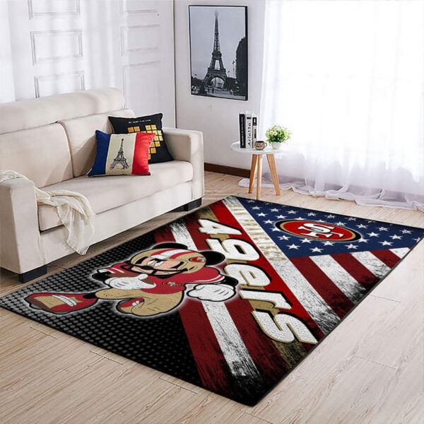 San Francisco 49ers Rug Bathroom Rug Floor Rug Regtangle Carpet