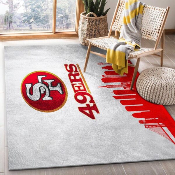 San Francisco 49ers Rug Bathroom Rug Floor Rug Regtangle Carpet