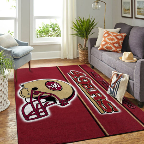 San Francisco 49ers Rug Living Room Rug Floor Rug Regtangle Carpet