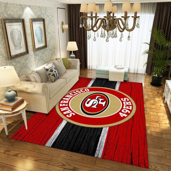 San Francisco 49ers Rug Living Room Rug Floor Rug Regtangle Carpet