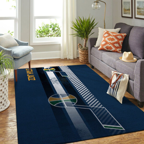 Utah Jazz Rug Living Room Carpet Regtangle Carpet Floor Decor