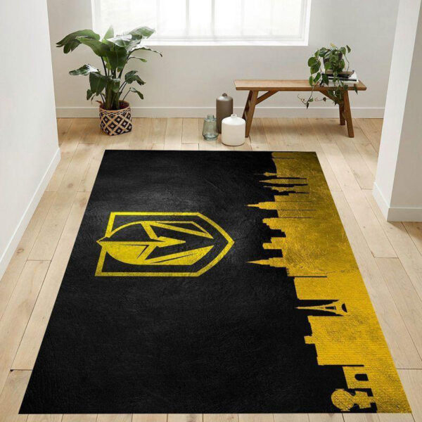 Vegas Golden Knights Rug Living Room Carpet Regtangle Carpet Floor Decor