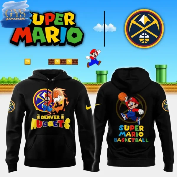 Denver Nuggets x Super Mario Limited Edition Black Hoodie