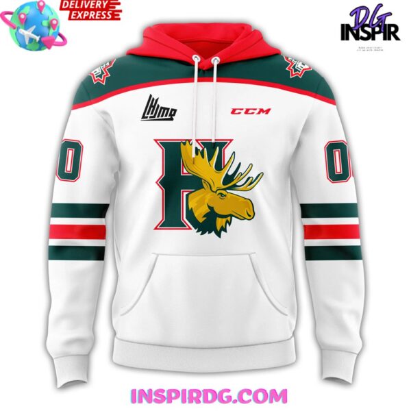 Halifax Mooseheads New 2024 White Hoodie - Image 2