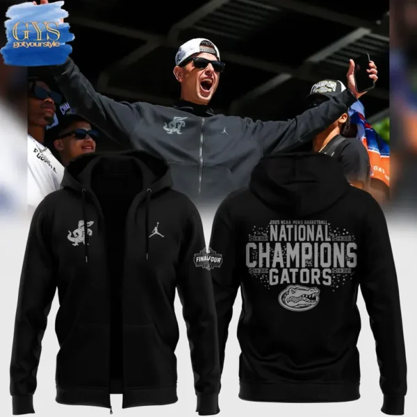 Florida Gators Basketball NATIONAL CHAMPIONS 2025 Zip Hoodie