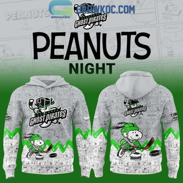 Savannah Ghost Pirates 75th Anniversary Of Peanuts Snoopy Hoodie T Shirt
