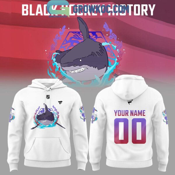 San Jose Sharks Black Hockey History Personalized Hoodie T Shirt