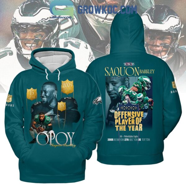Saquon Barkley Offensive Player Of The Year Phiiladelphia Eagles Hoodie T Shirt