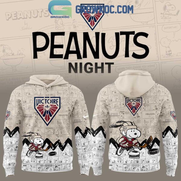 Montreal Victoire 75th Anniversary of Peanuts Hoodie T Shirt