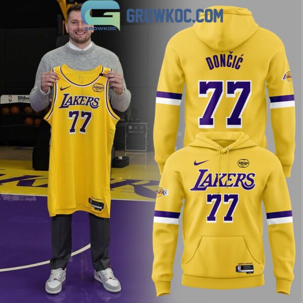Los Angeles Lakers Show Luka Doncic Personalized Hoodie T Shirt
