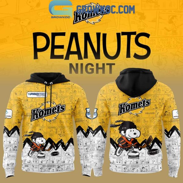 Fort Wayne Komets 75th Anniversary of Peanuts Hoodie T Shirt