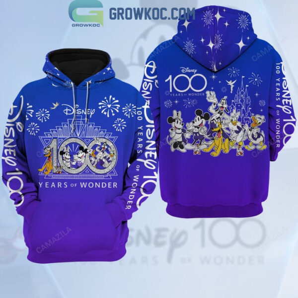 Walt Disney 100 Years Of Wonder Pluto Donal Duck Hoodie T Shirt