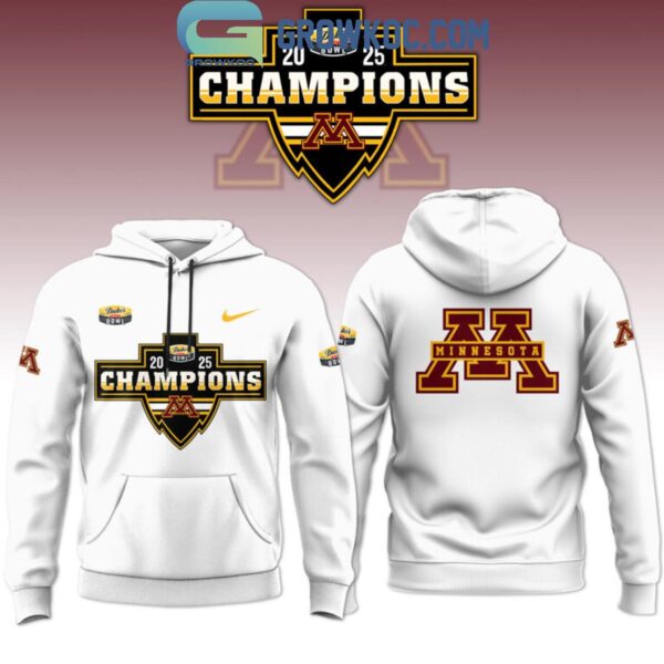 Minnesota Golden Gophers 2025 Football Duke's Mayo Bowl Champions Hoodie T-Shirt