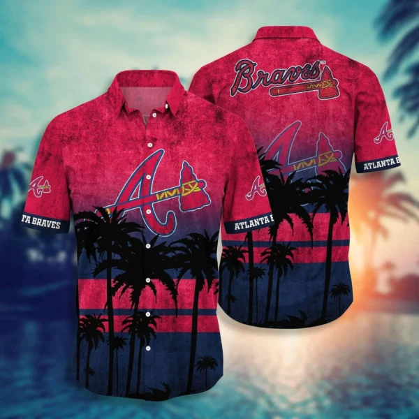 Atlanta Braves Tropical Horizon Aloha Hawaiian Shirt for Men And Women
