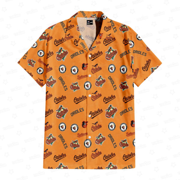 Baltimore Orioles Orange Feathers Aloha Hawaiian Shirt for Men And Women