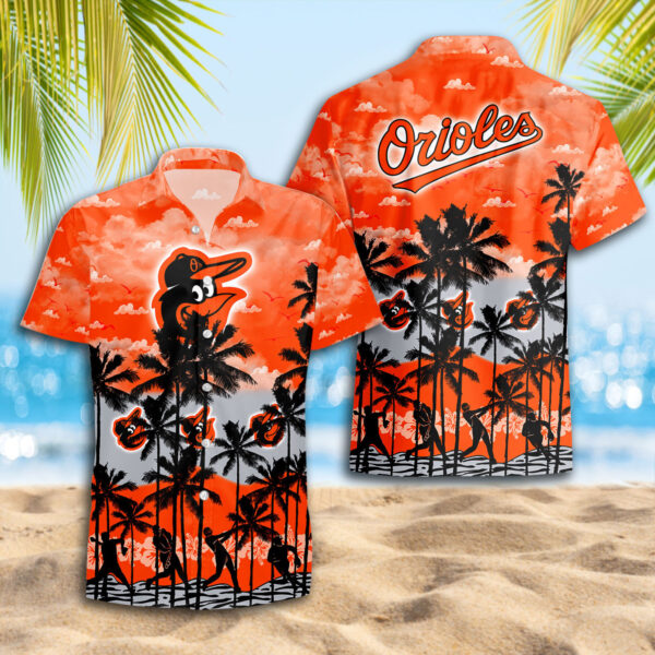 Baltimore Orioles Sunset Surf Aloha Hawaiian Shirt for Men And Women