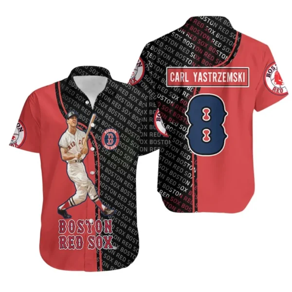 Boston Red Sox Carl Yastrzemski Hall of Fame Aloha Hawaiian Shirt for Men And Women