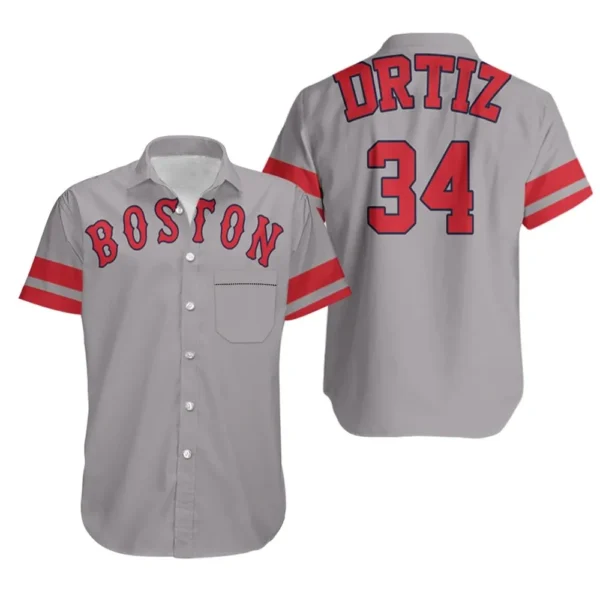 Boston Red Sox Classic Jersey Tribute Aloha Hawaiian Shirt for Men And Women