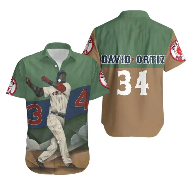 Boston Red Sox David Ortiz Legend Aloha Hawaiian Shirt for Men And Women