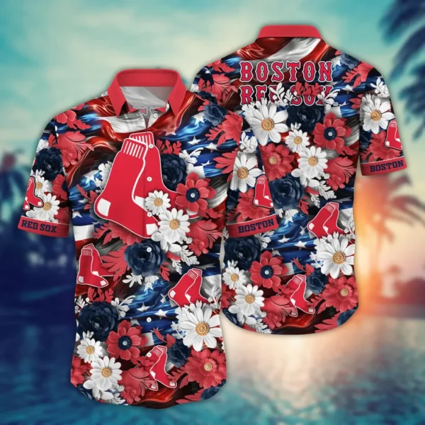 Boston Red Sox Tropical Floral Celebration Aloha Hawaiian Shirt for Men And Women