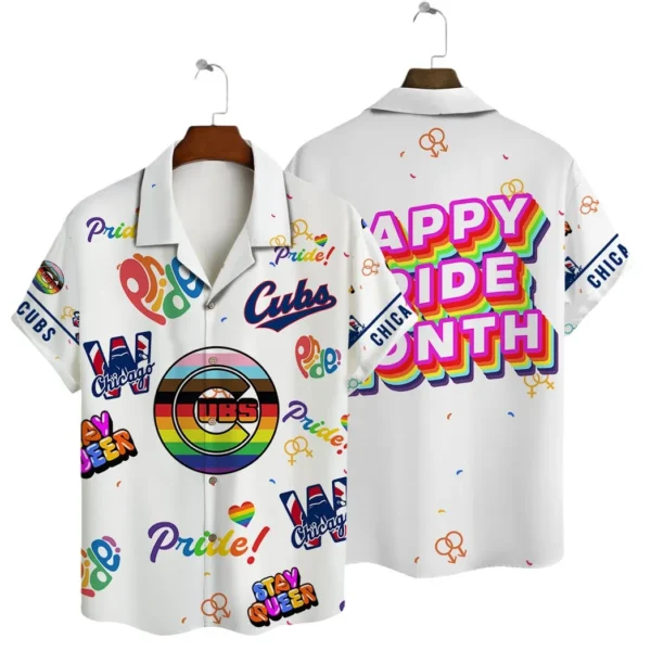 Chicago Cubs Pride Celebration Aloha Hawaiian Shirt for Men And Women