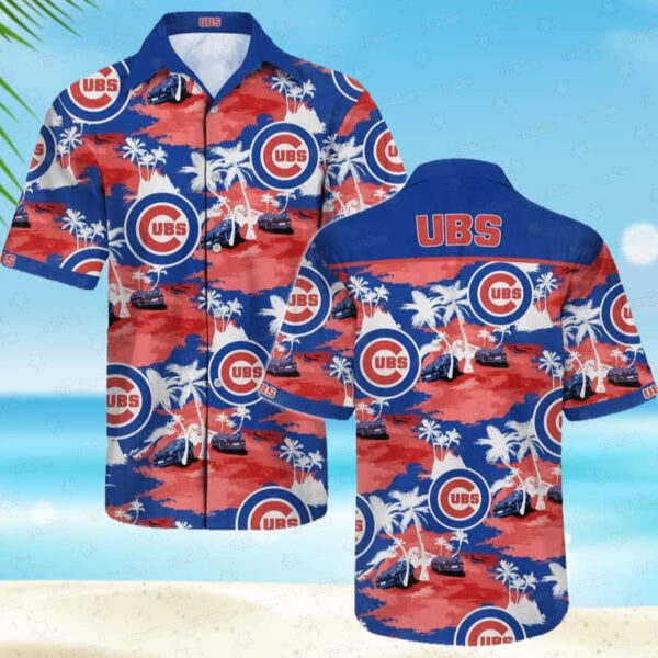 Chicago Cubs Tropical Skyline Aloha Hawaiian Shirt for Men And Women