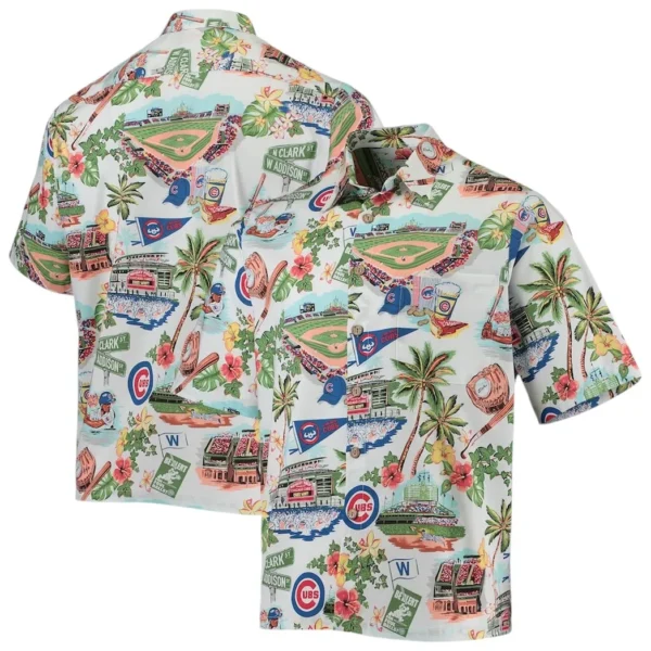 Chicago Cubs Wrigley Field Tropical Vibes Aloha Hawaiian Shirt for Men And Women