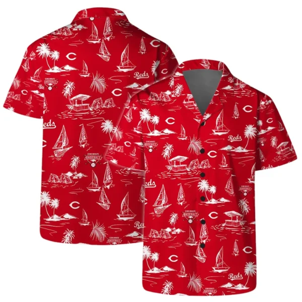 Cincinnati Reds Coastal Vibes Aloha Hawaiian Shirt for Men And Women