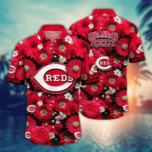 Cincinnati Reds Floral Extravaganza Aloha Hawaiian Shirt for Men And Women