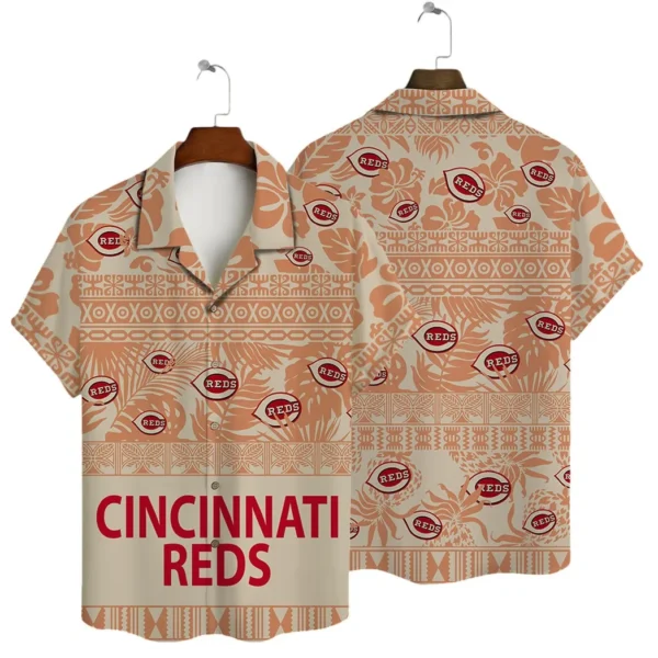Cincinnati Reds Tribal Sunset Aloha Hawaiian Shirt for Men And Women