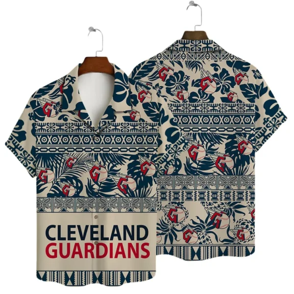 Cleveland Guardians Tribal Print Aloha Hawaiian Shirt for Men And Women