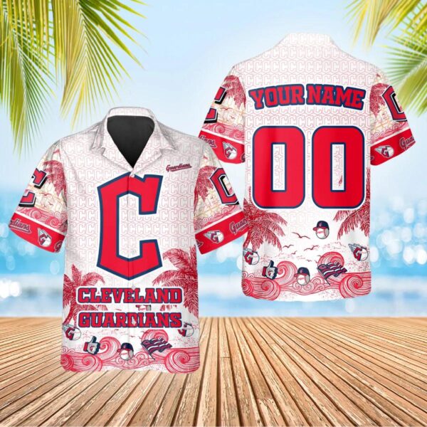 Cleveland Guardians Tropical Wave Aloha Hawaiian Shirt for Men And Women