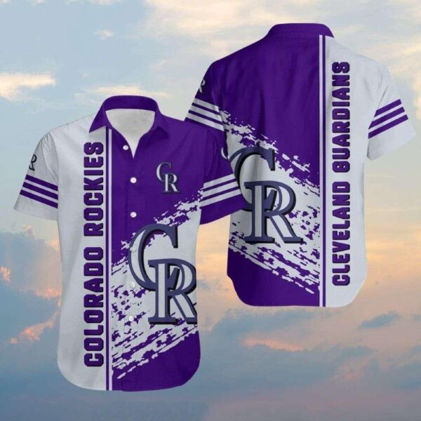 Colorado Rockies and Cleveland Guardians Dual-Tone Aloha Hawaiian Shirt for Men And Women