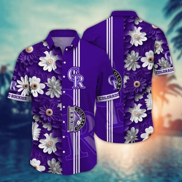 Colorado Rockies Daisy Dream Aloha Hawaiian Shirt for Men And Women