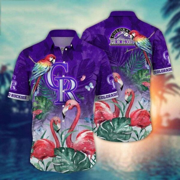 Colorado Rockies Flamingo Paradise Aloha Hawaiian Shirt for Men And Women