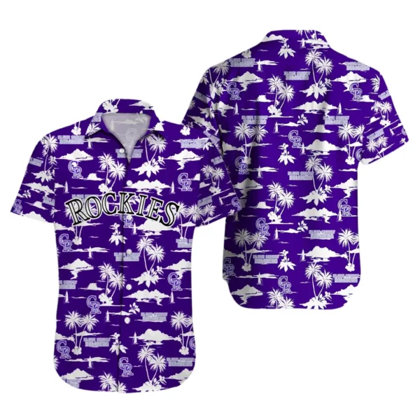 Colorado Rockies Island Getaway Aloha Hawaiian Shirt for Men And Women