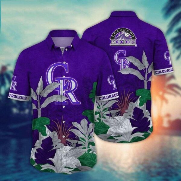 Colorado Rockies Jungle Canopy Aloha Hawaiian Shirt for Men And Women
