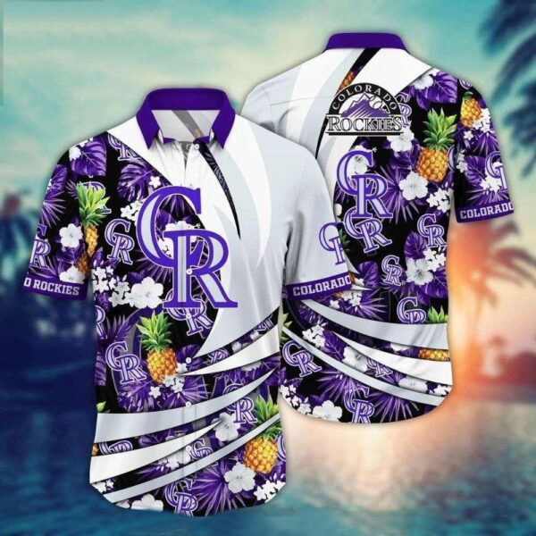 Colorado Rockies Pineapple Tropics Aloha Hawaiian Shirt for Men And Women