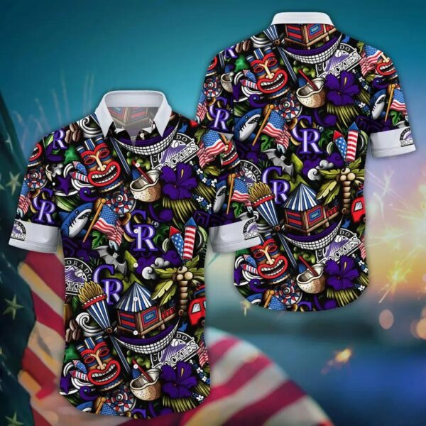 Colorado Rockies Tiki Celebration Aloha Hawaiian Shirt for Men And Women