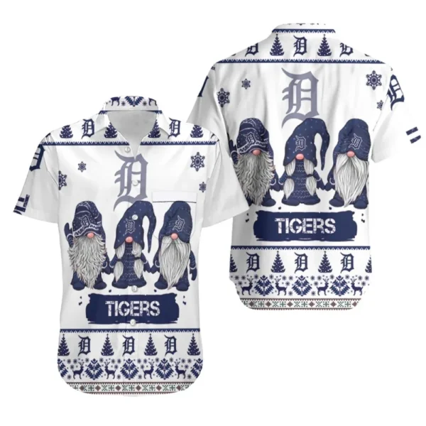Detroit Tigers Tropical Leaf Pattern Aloha Hawaiian Shirt for Men And Women