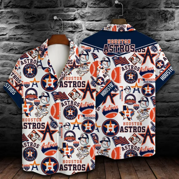 Houston Astros Championship Icons Aloha Hawaiian Shirt for Men And Women