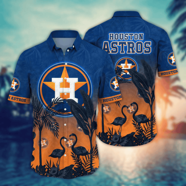 Houston Astros Flamingo Sunset Aloha Hawaiian Shirt for Men And Women