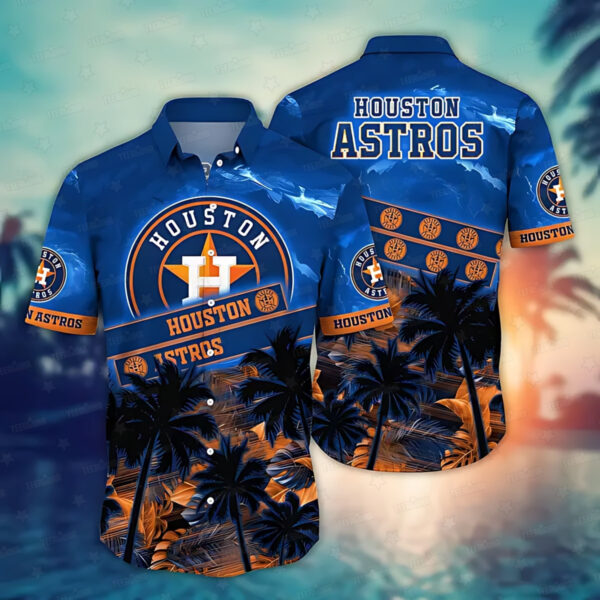 Houston Astros Sunset Palms Aloha Hawaiian Shirt for Men And Women