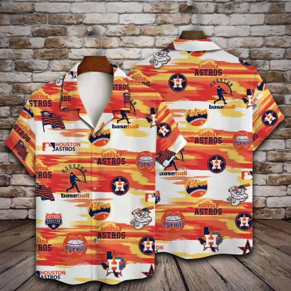 Houston Astros Sunset Stripes Aloha Hawaiian Shirt for Men And Women
