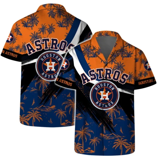 Houston Astros Sunset Wave Aloha Hawaiian Shirt for Men And Women